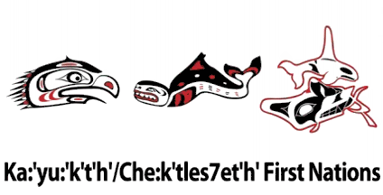 [Kayukth/Chektles7eth First Nations, British Columbia flag]
