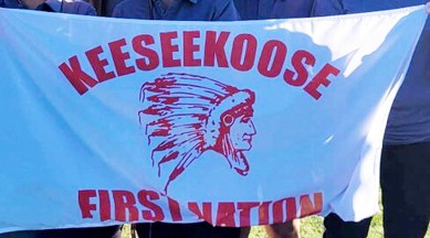 [Keeseekoose First Nation, Saskatchewan flag]