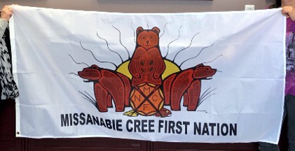 [Missanabie Cree First Nation, Ontario flag]