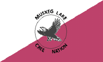 [Muskeg Lake Cree Nation, Saskatchewan flag]