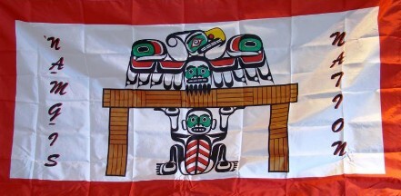 [Namgis First Nation, BC flag]