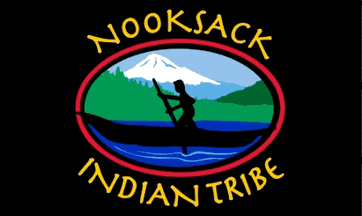 [flag of the Nooksack Indian Tribe - Washington]