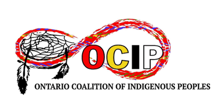 [Ontario Coalition of Indigenous Peoples flag]