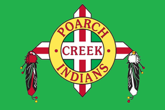 [Poarch Creek Indians - Alabama flag]