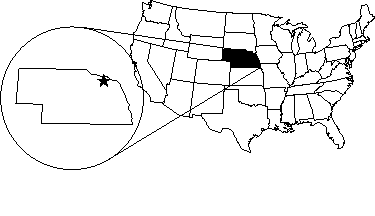 [Ponca - Nebraska map]