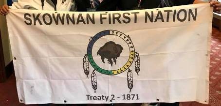 [Skownan First Nation flag]
