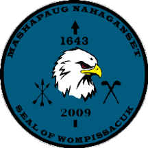 [Mashapaug Nahaganset Tribe, Rhode Island flag]