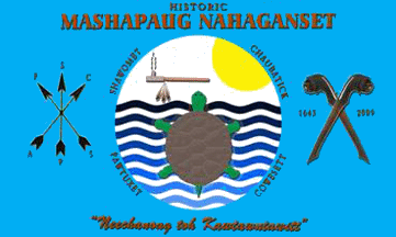[Mashapaug Nahaganset Tribe, Rhode Island flag]