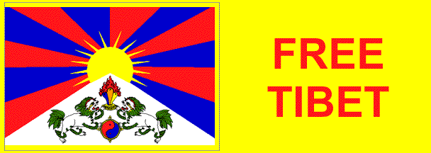 [Free Tibet Bumper Sticker]