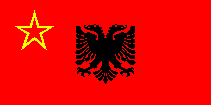 [Flag of the Albanian minority in Yugoslavia]