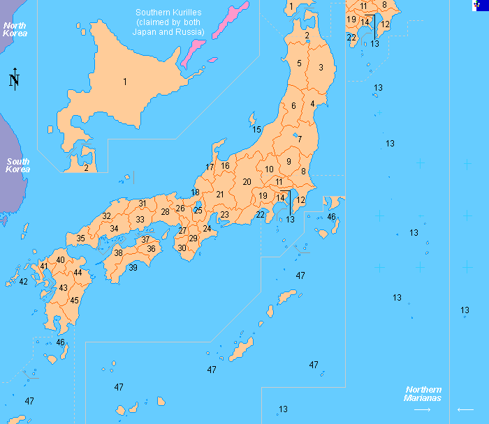 Clickable Map Of Japan